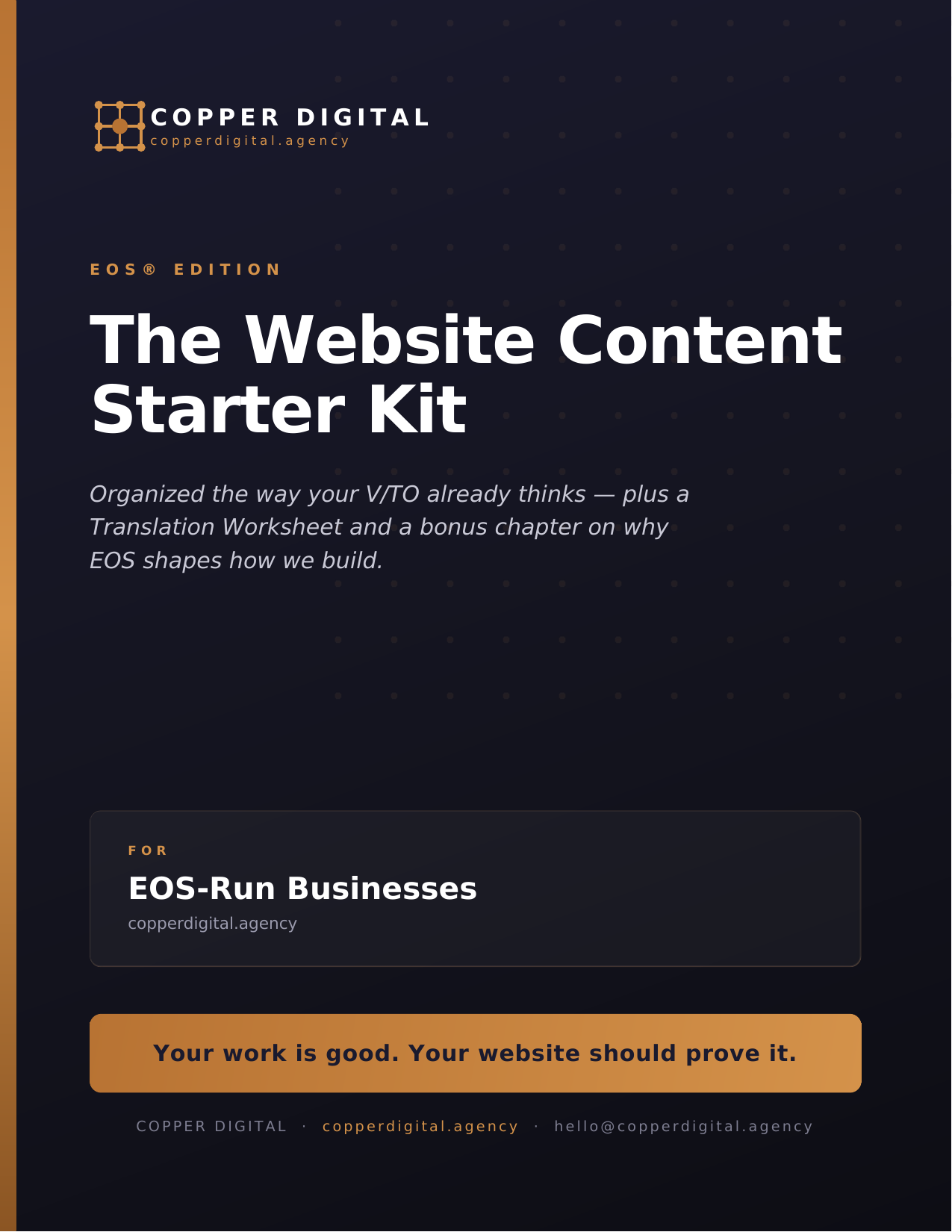 Website Content Starter Kit — EOS Edition cover